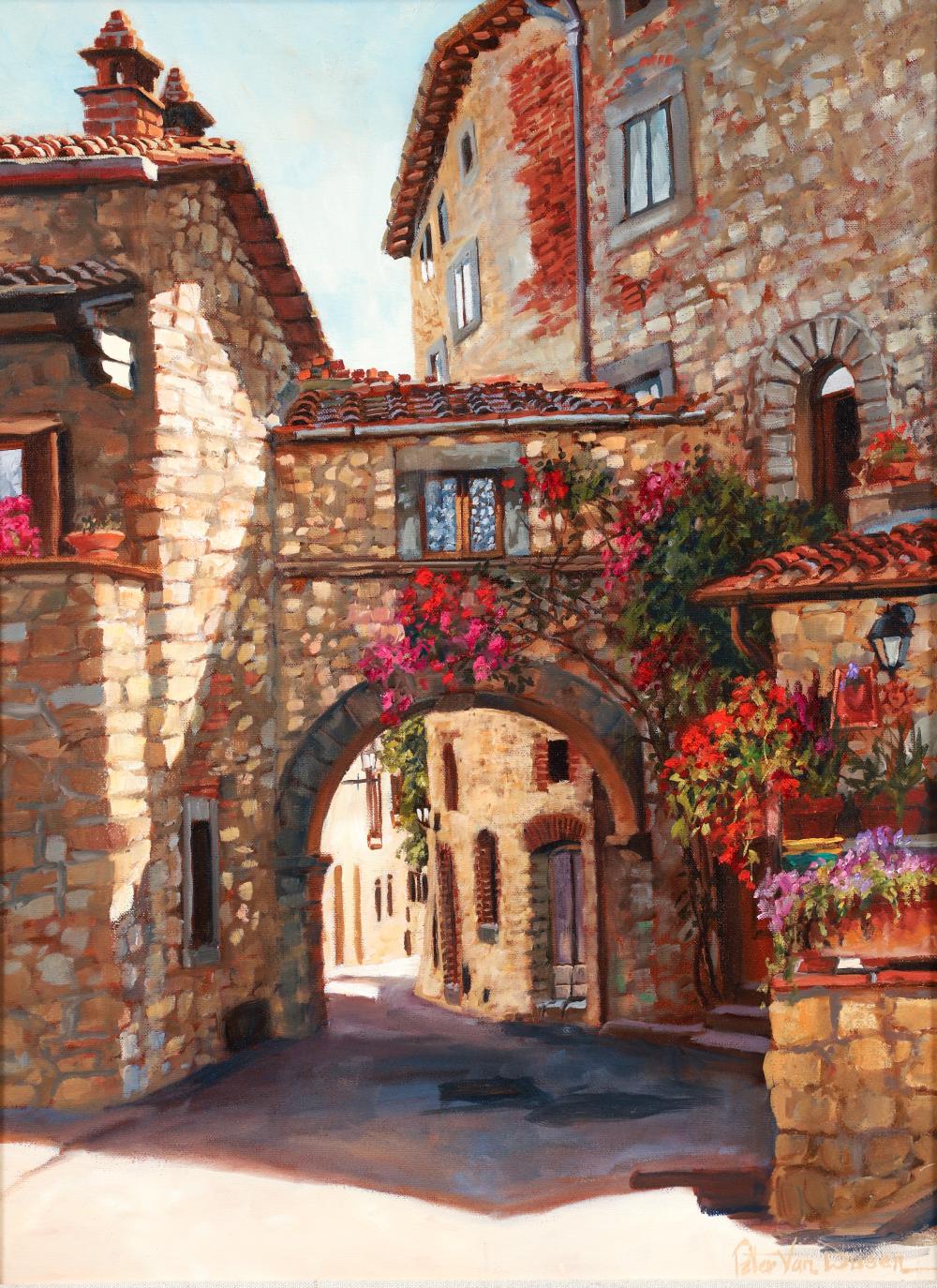 Peter Van Dusen comparable auction result: peter van dusen oil on canvas arizona scene