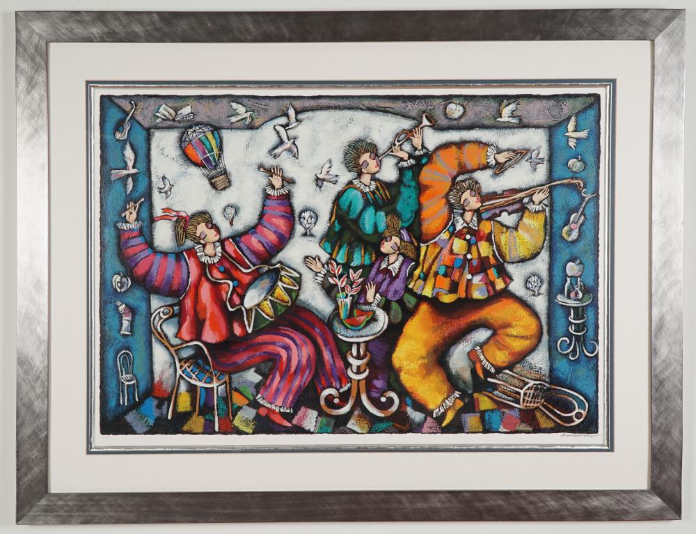 Michael Kachan comparable auction result: michael kachan limited edition serigraph happy birthday signed coa