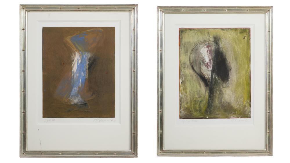 Kathleen Morris comparable auction result: kathleen morris american b 1946 uphill and spring fever each sight h 21 1 2 in w 17 in framed h 33 in w 25 1 4 in 2 pcs