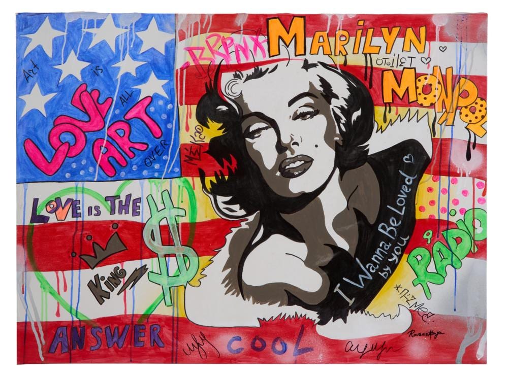 nastya rovenskaya russian b 1976 marilyn monroe i wanna be loved by you h 30 in w 40 in · Crescent City Auction Gallery · 2025-08-15 Nastya Rovenskaya comparable auction result: nastya rovenskaya russian b 1976 marilyn monroe i wanna be loved by you h 30 in w 40 in