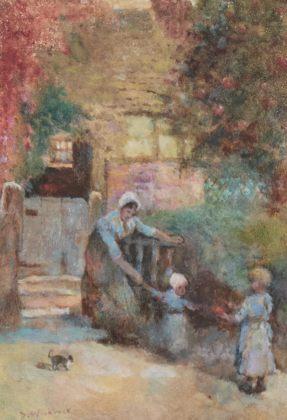 David Woodlock comparable auction result: david woodlock 1842 1929 first steps a flintshire cottage