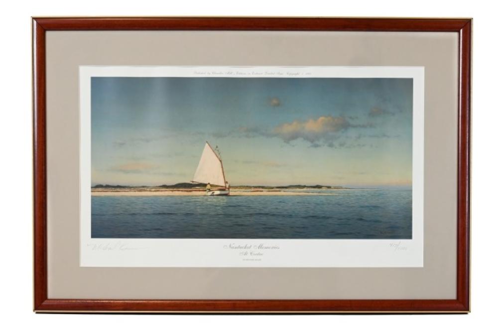 Michael Keane comparable auction result: michael keane signed nantucket print w coa