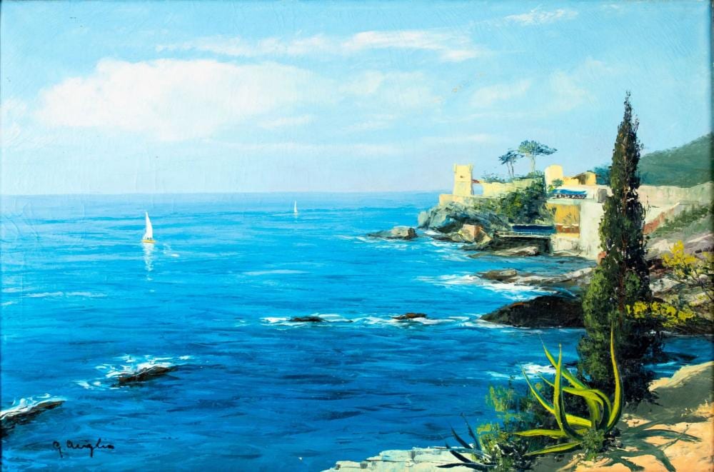 Giuseppe Arigliano comparable auction result: giuseppe arigliano italy 1917 1999 oil painting