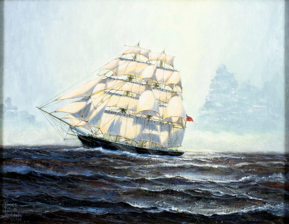 Bruce Elliot Roberts comparable auction result: bruce elliot roberts ny fl 1917 1993 oil painting