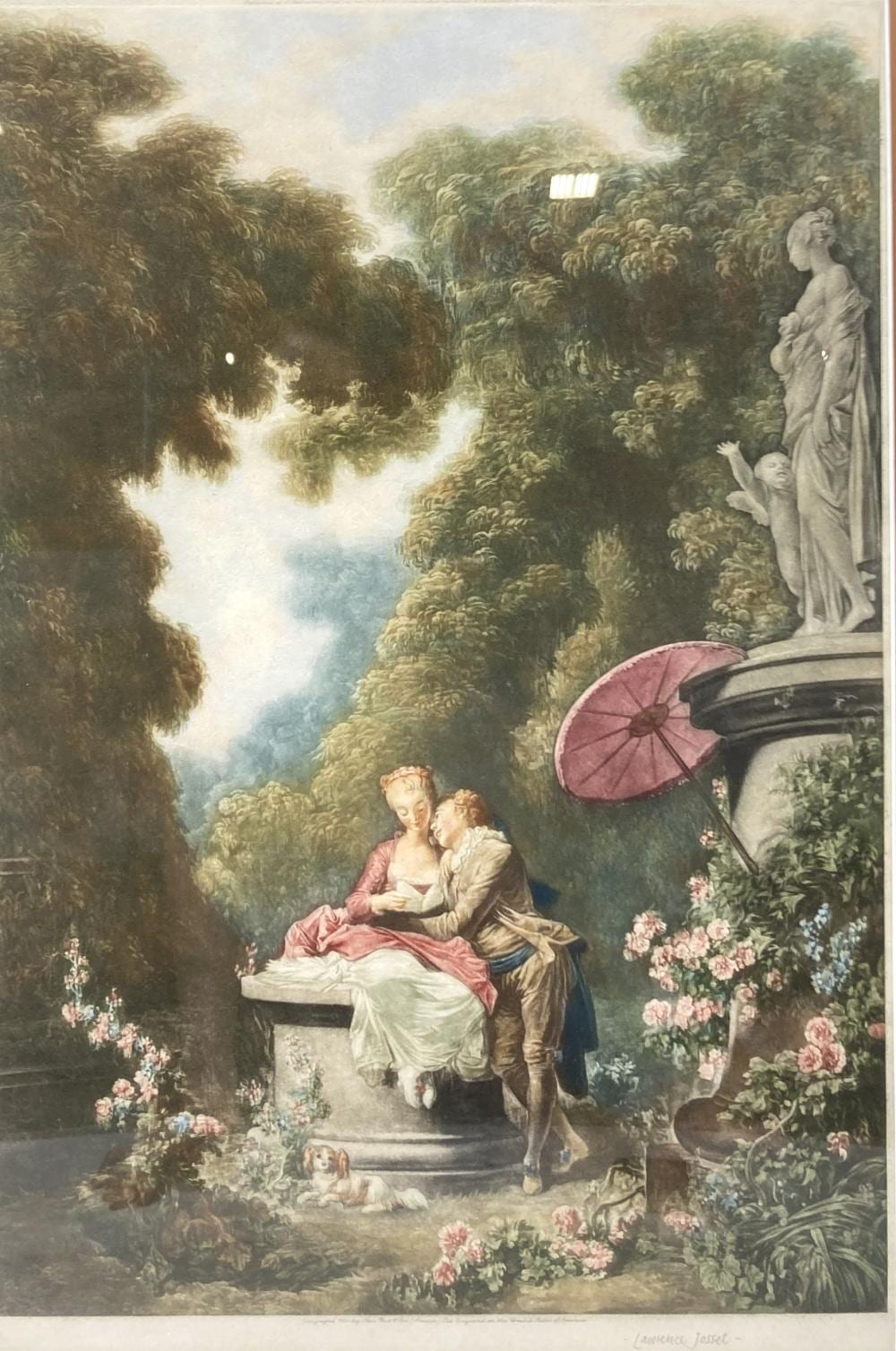 Lawrence Josset comparable auction result: lawrence josset love letter print on paper
