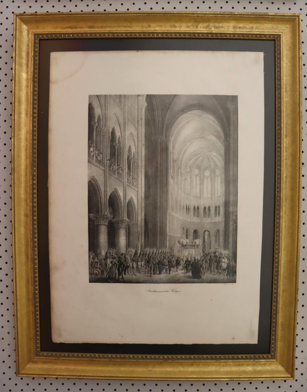 Charles Etienne Pierre Motte comparable auction result: charles etienne pierre motte 1785 1836 france lithograph cathedral interior well framed approx 38cm x 30cm