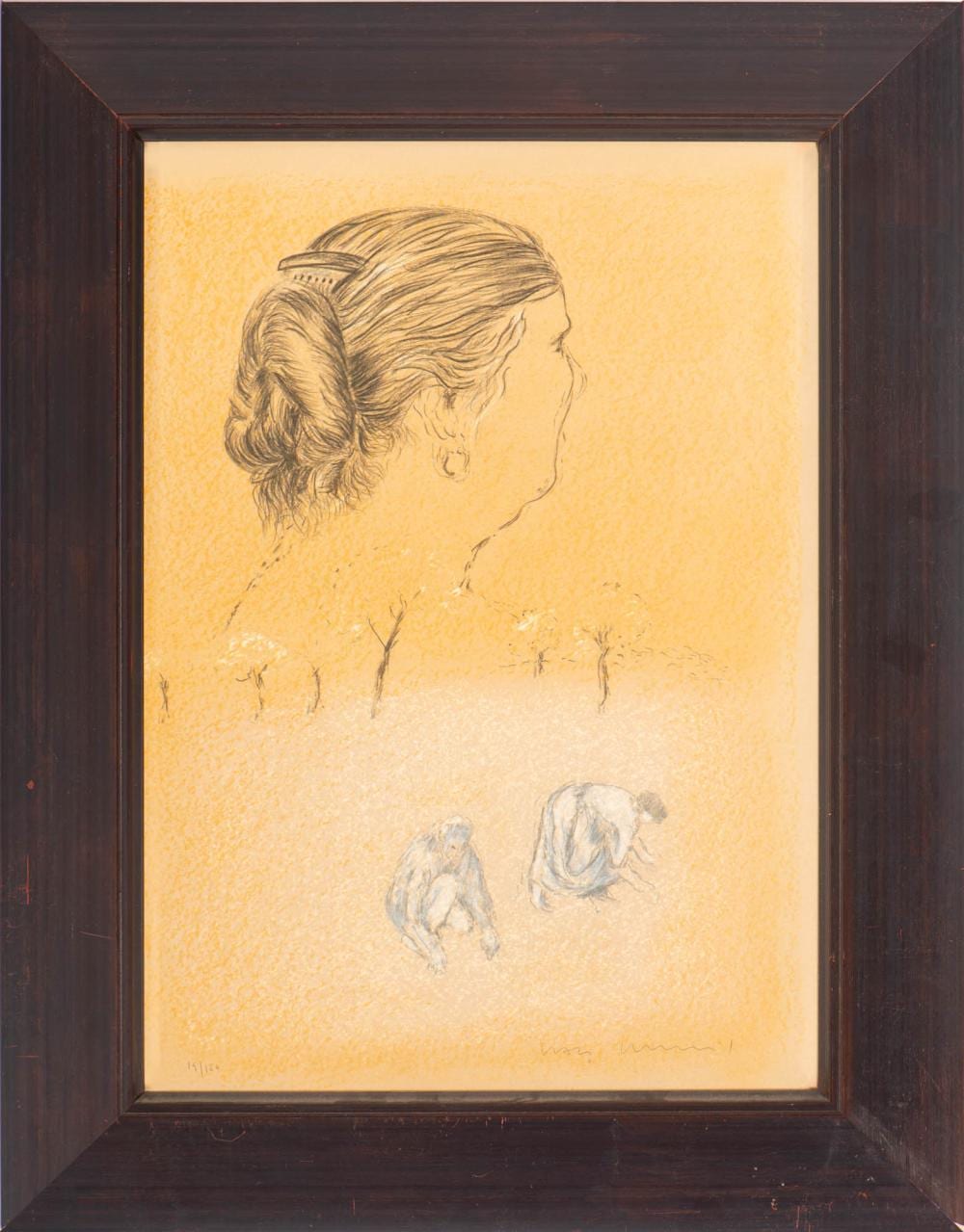 Graça Morais comparable auction result: gra a morais n 1948 couleurs de la terre litografia s papel