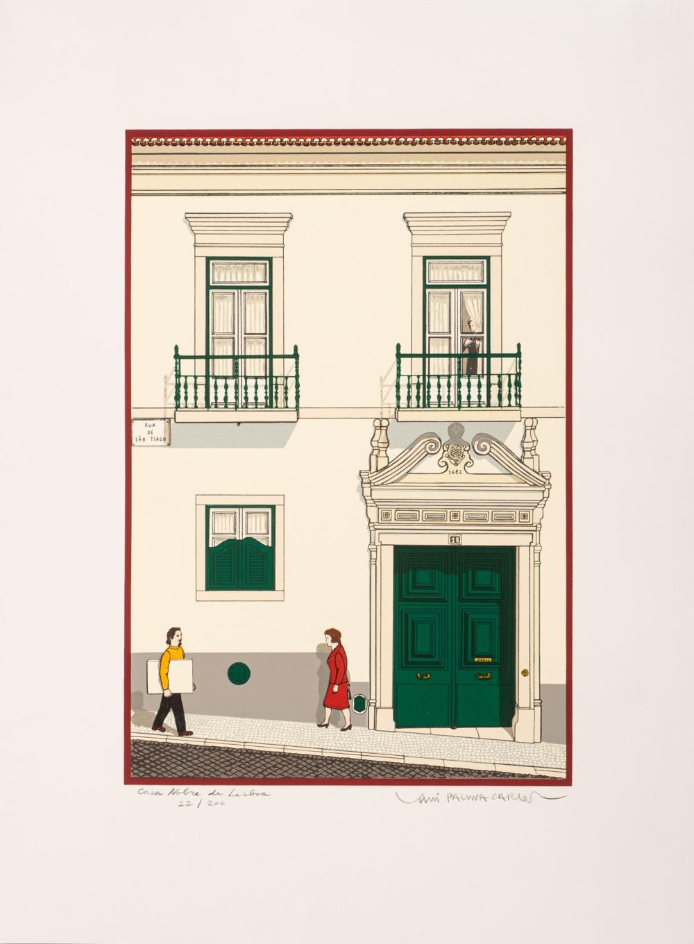 rui palma carlos 1948 2008 casa nobre de lisboa serigrafia sobre papel dim aprox 42 x 30 cm · Palácio do Correio Velho · 2025-08-21 Rui Palma Carlos comparable auction result: rui palma carlos 1948 2008 casa nobre de lisboa serigrafia sobre papel dim aprox 42 x 30 cm