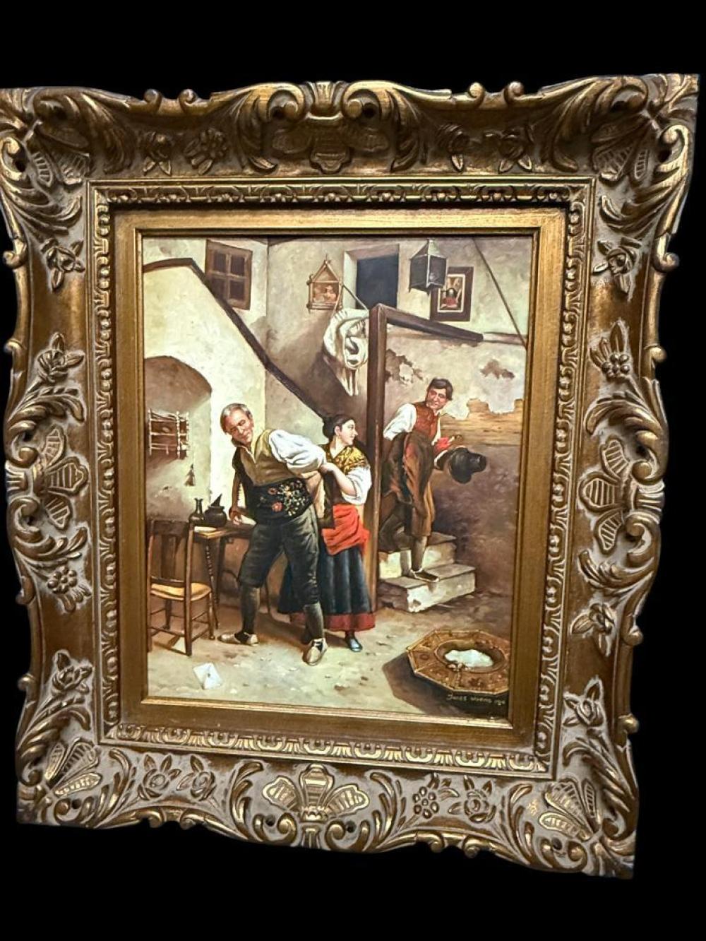 Jules Worms comparable auction result: jules worms 1910 signed oil on board
