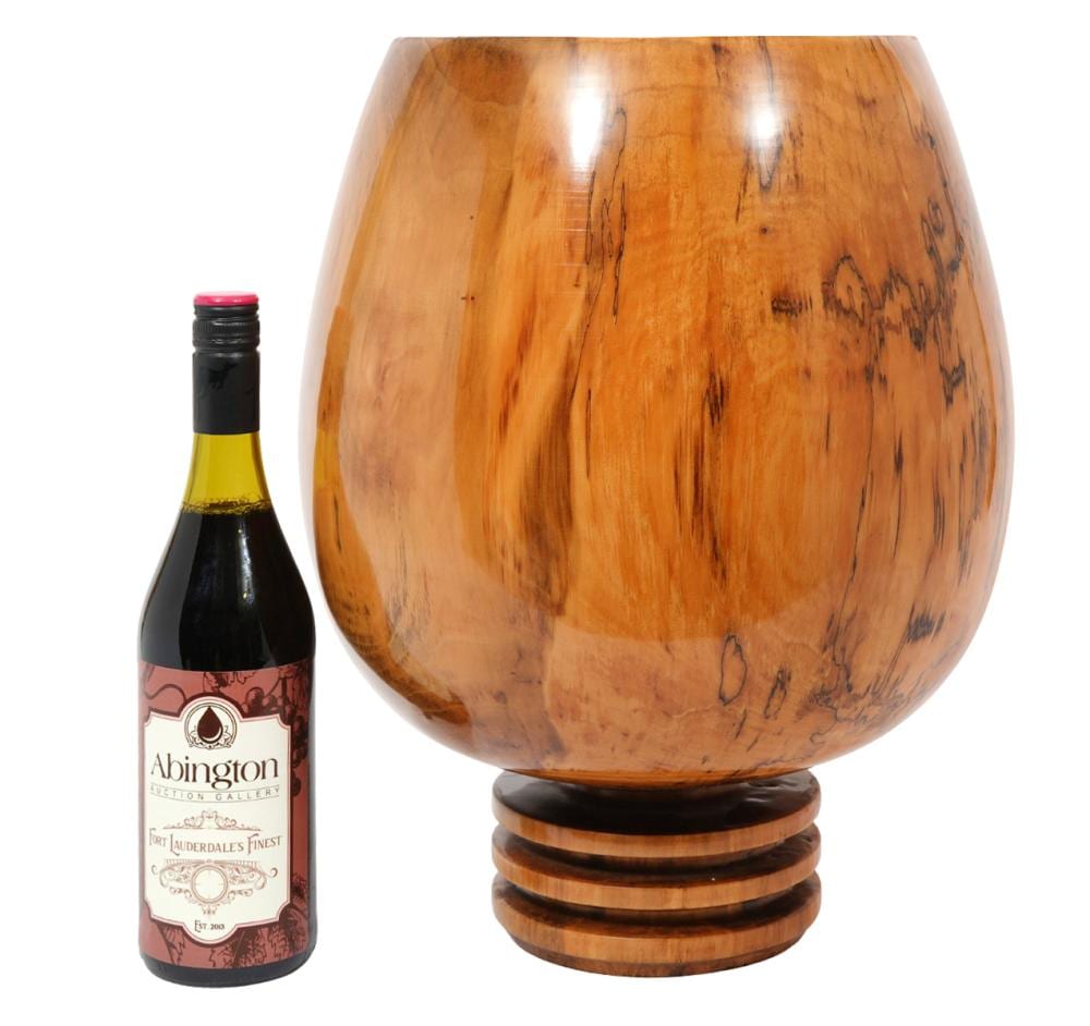 Edward Moulthrop comparable auction result: edward moulthrop figured sweet gum footed bowl