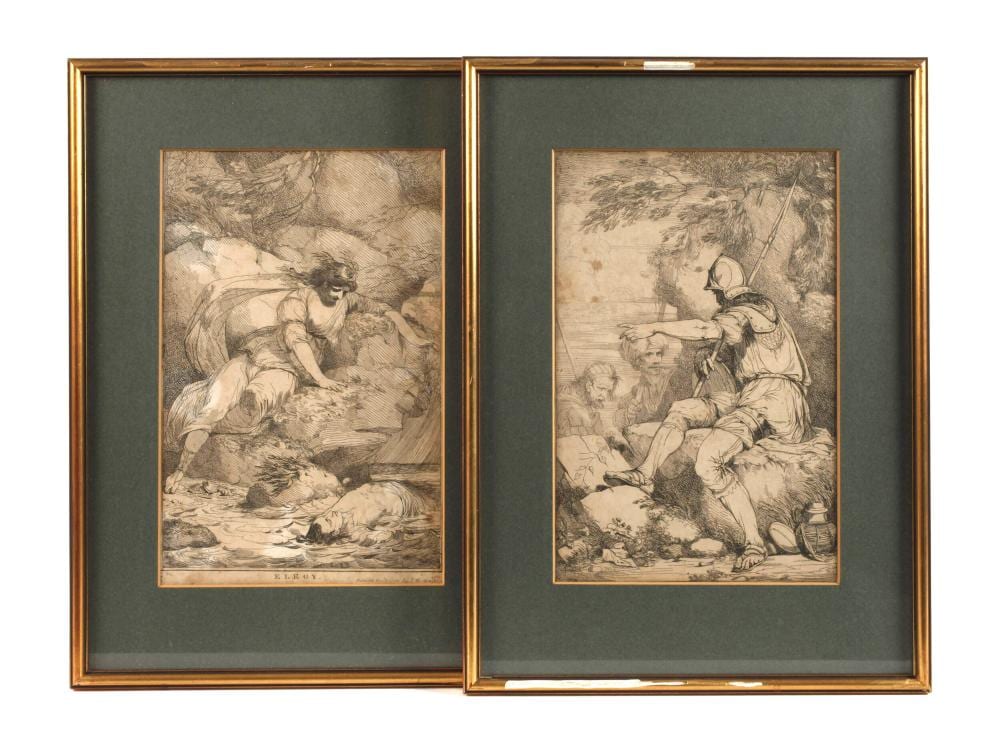 John Hamilton Mortimer comparable auction result: john hamilton mortimer paar graphiken