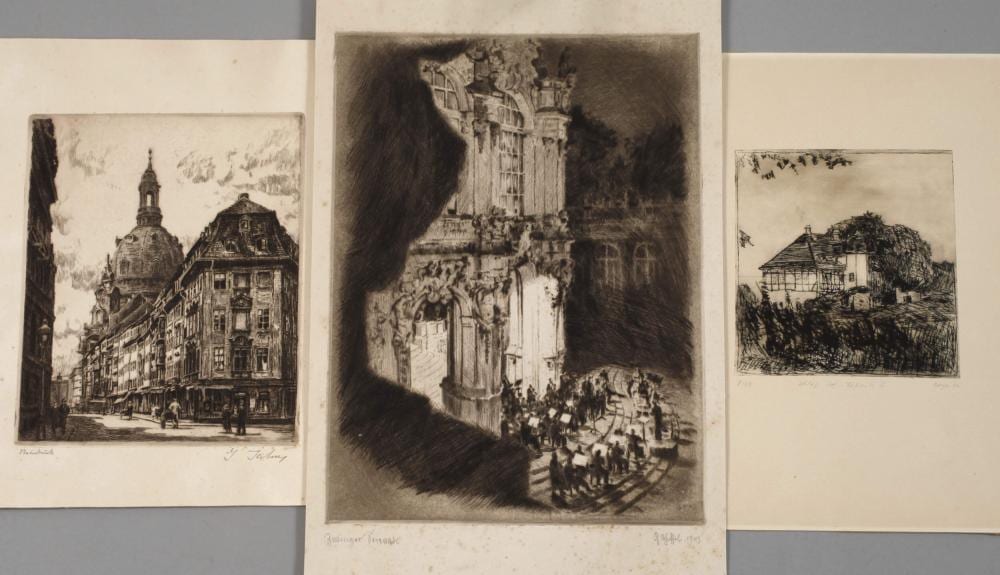 Georg (1869) Jahn comparable auction result: georg jahn blick auf die frauenkirche in dresden