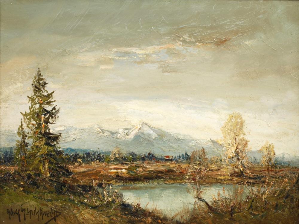 Adolf Schuhknecht comparable auction result: adolf schuhknecht see im alpenvorland