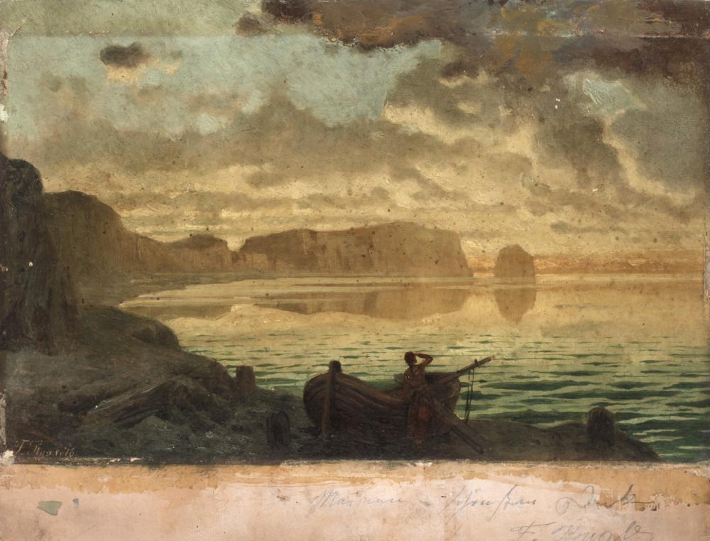Ferdinand Knab comparable auction result: ferdinand knab romantische meeresszene