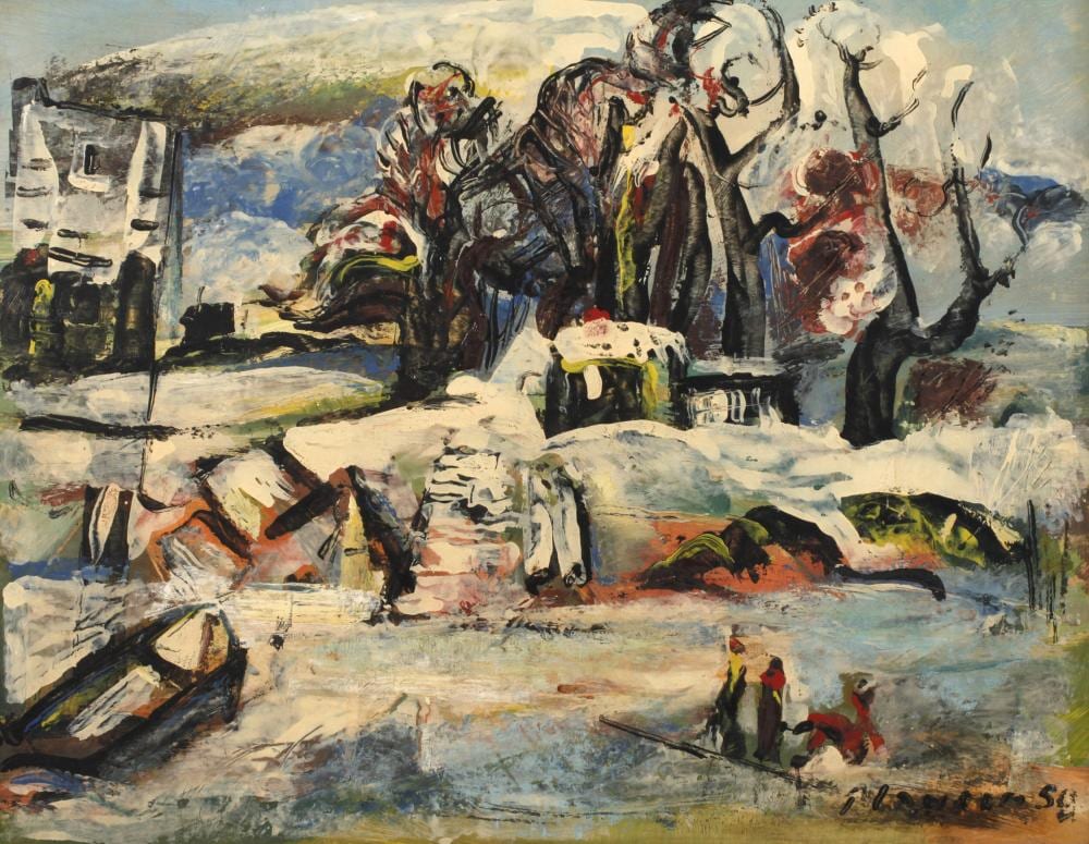 André Planson comparable auction result: andr planson attr winterliche landschaft