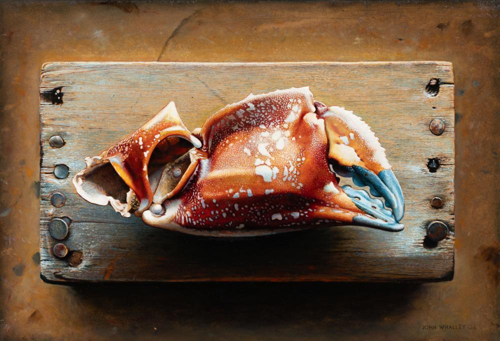 John Whalley comparable auction result: john whalley am b 1954 lobster claw 2004 oil on panel framed