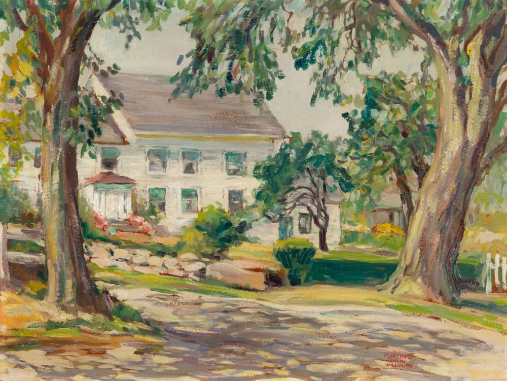 Florence White Williams comparable auction result: florence white williams am 1895 1953 this is new england rockport massachusetts oil on board framed