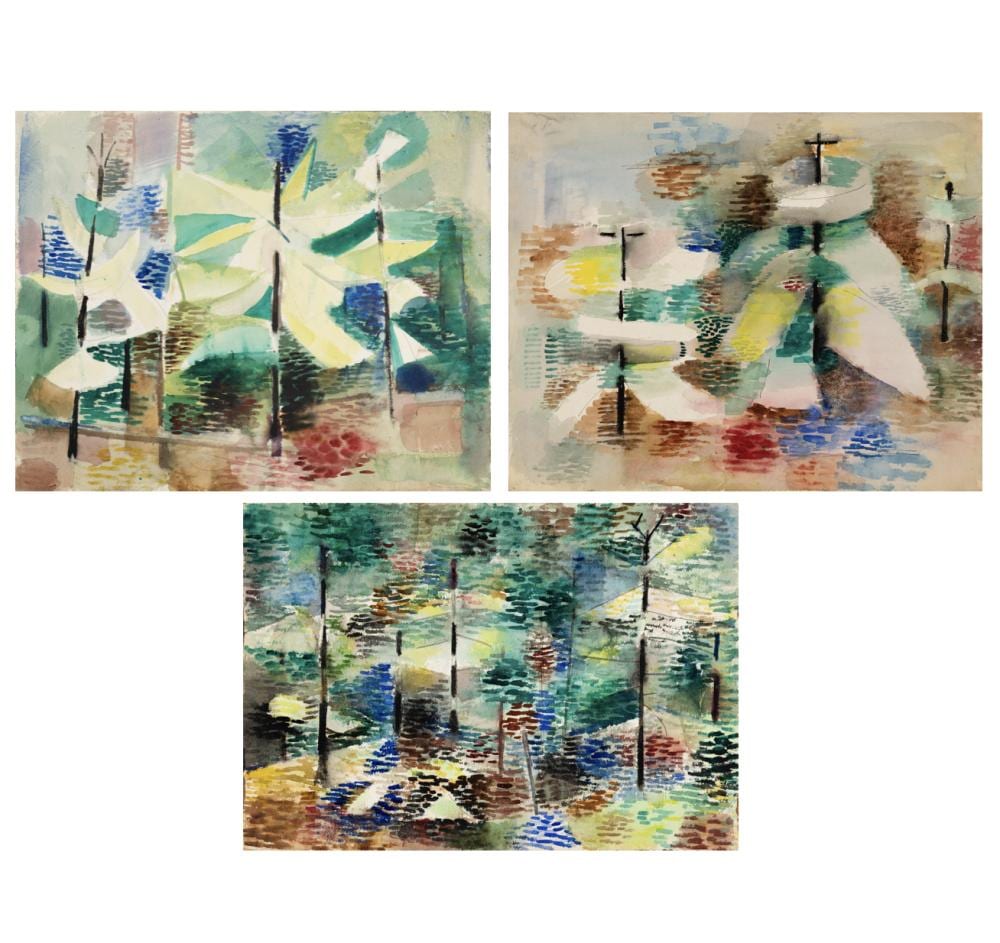 henry kallem am 1912 1985 three works · Barridoff Auctions · 2025-08-16 Henry Kallem comparable auction result: henry kallem am 1912 1985 three works