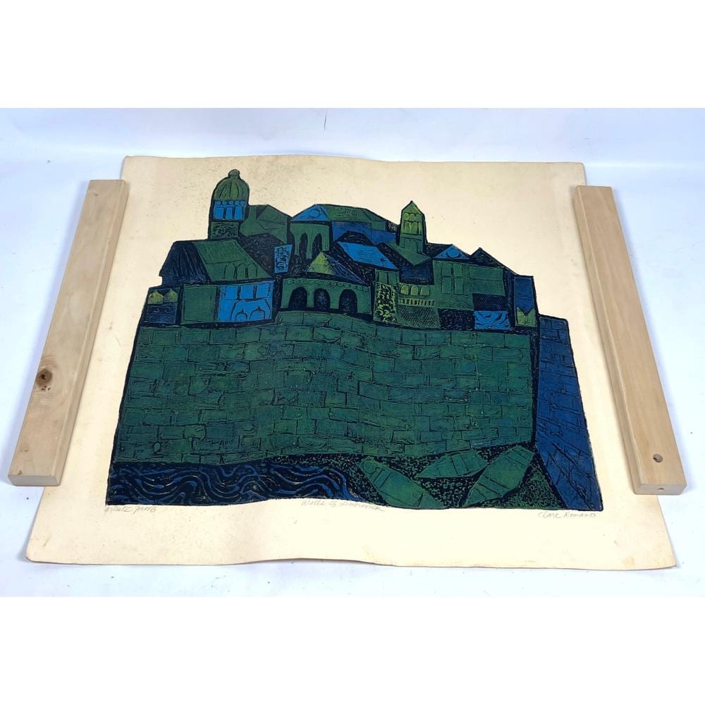 clare romano walls of dubrovnik print walled townscape pencil signed artist s proof not framed · Uniques & Antiques · 2025-08-06 Clare Romano comparable auction result: clare romano walls of dubrovnik print walled townscape pencil signed artist s proof not framed