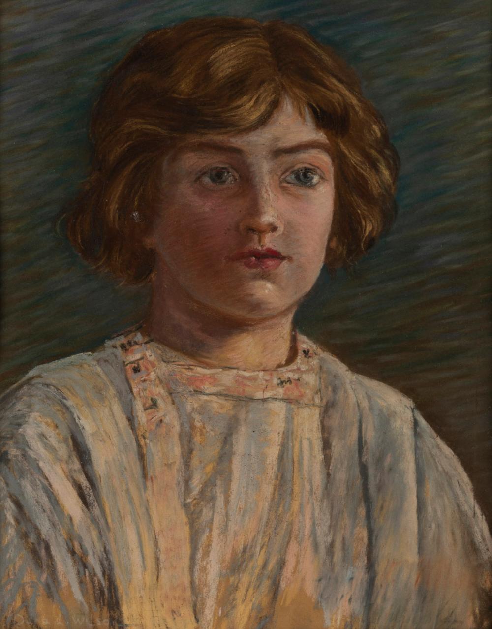 Dora Wilson comparable auction result: dora lynell wilson 1883 1946 portrait of a young girl pastel signed lower left dora l wilson 42 x 33cm 63 x 54cm overall