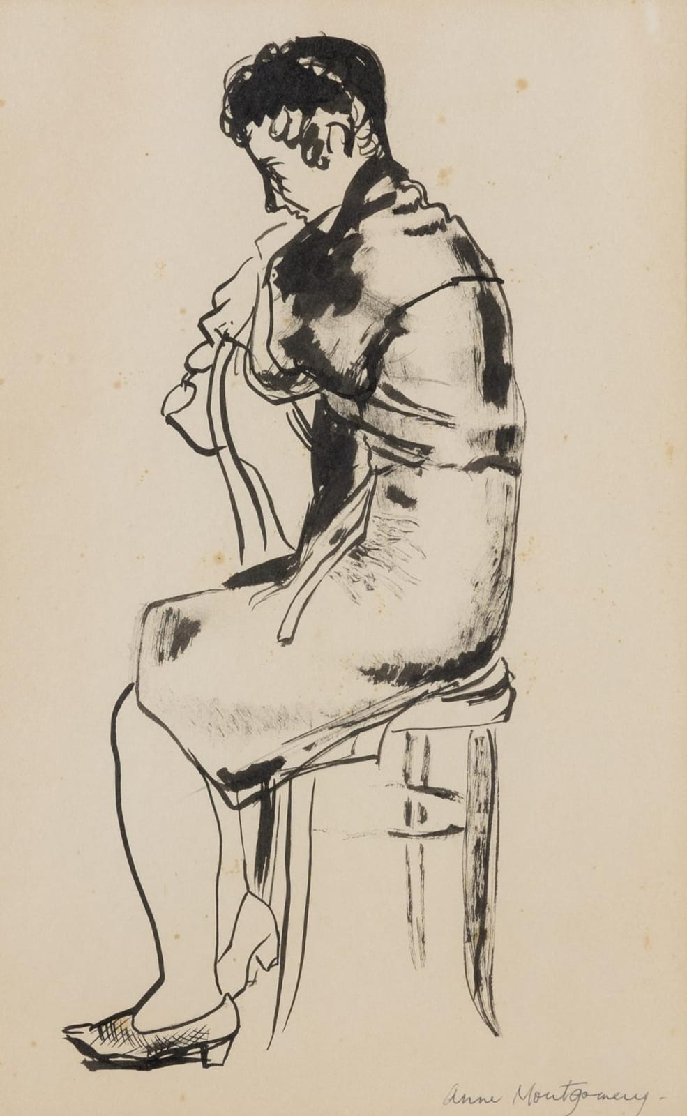 anne montgomery 1908 1991 seated figure · Gibson's · 2025-08-12 Anne Montgomery comparable auction result: anne montgomery 1908 1991 seated figure