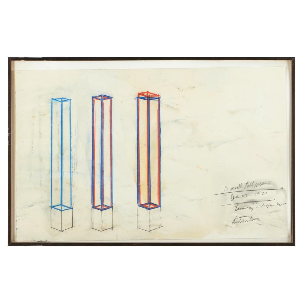 Stephen Antonakos comparable auction result: stephen antonakos 1926 2013 three small tall