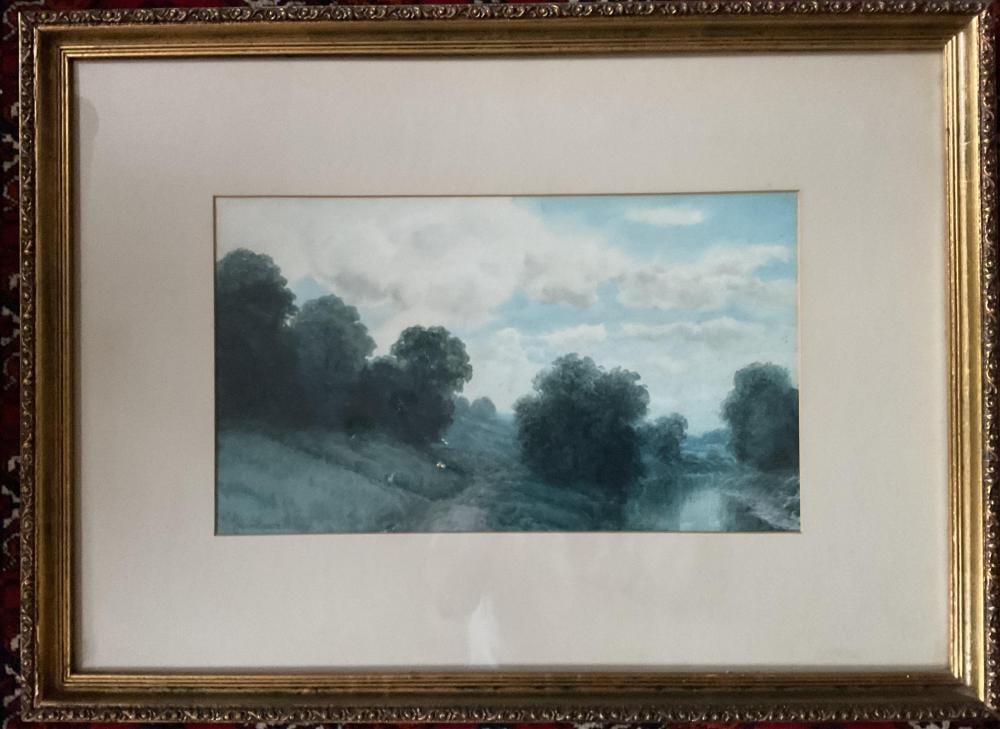 watercolor landscape by robert burns wilson · Diederich Auction Gallery · 2025-08-24 Robert Burns Wilson comparable auction result: watercolor landscape by robert burns wilson
