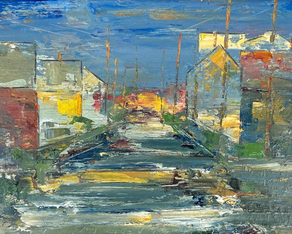 John Mulcahy comparable auction result: john mulcahy 1931 2012 hingham harbor 1990 oil on panel 8 x 10 12 1 2 x 14 1 2 framed