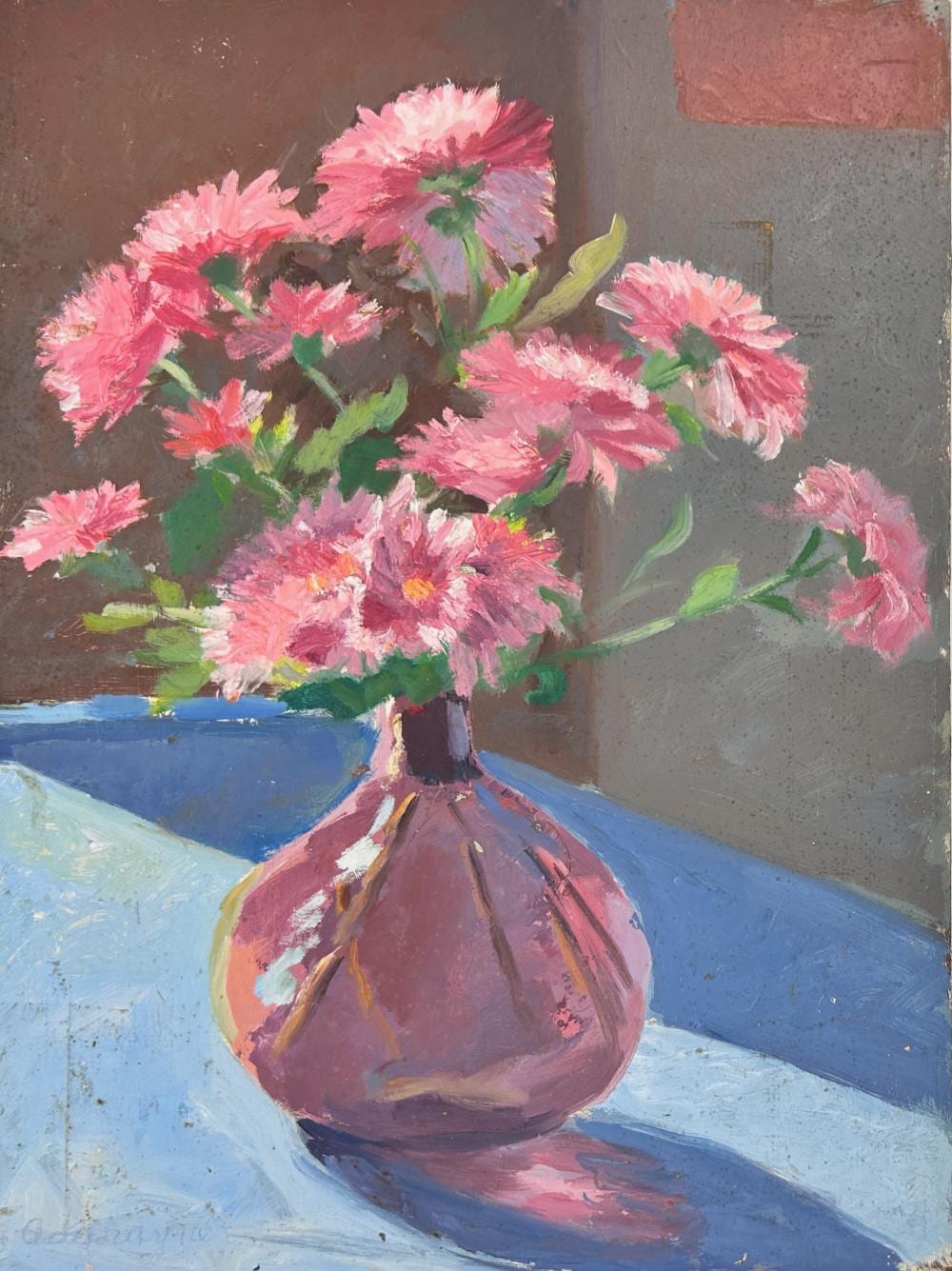 Ada Rayner comparable auction result: ada rayner 1901 1985 pink still life oil on panel 16 x 12