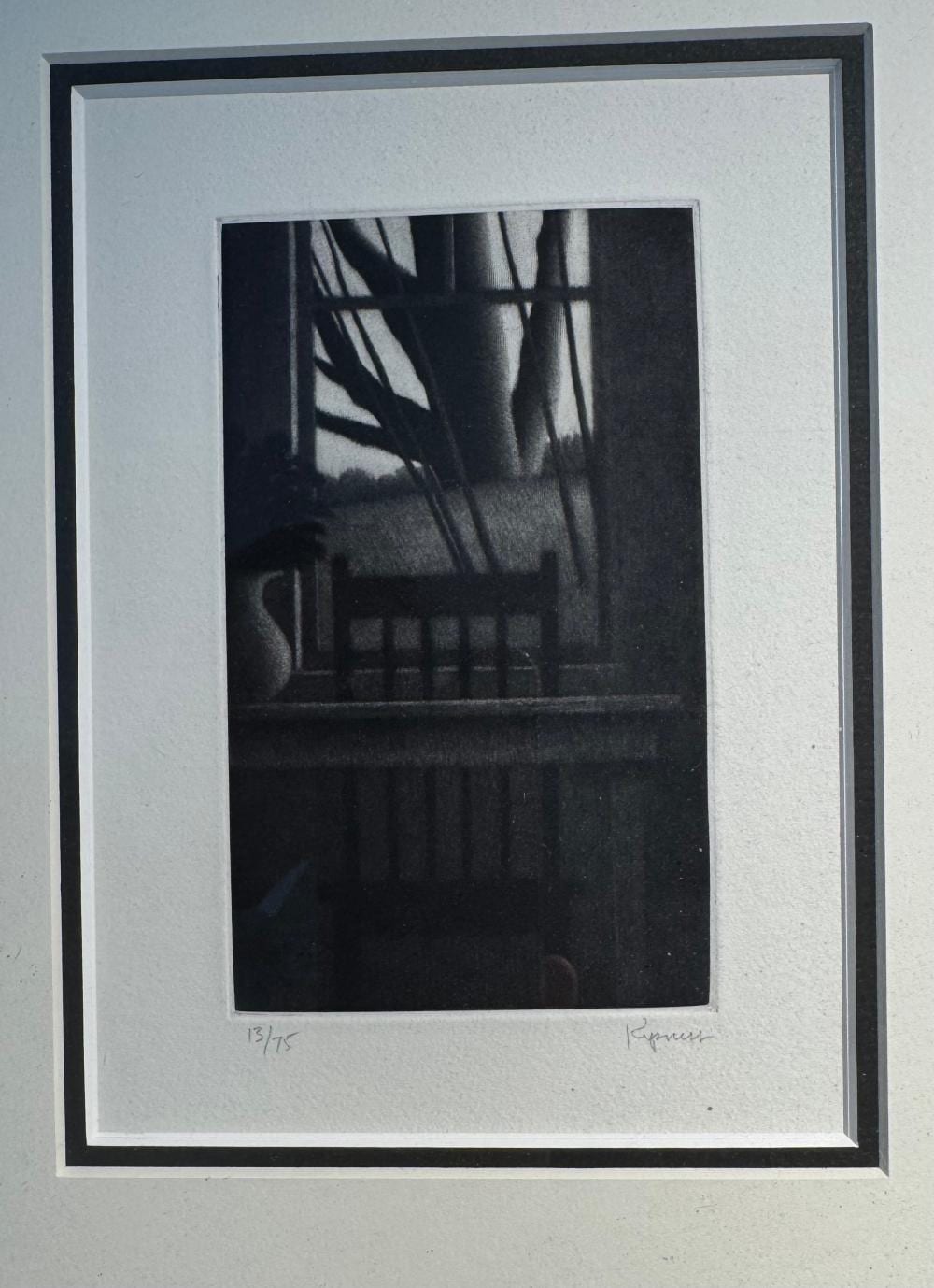 robert kipness american b 1931 mezzotint interior with large tgree 1991 edition 13 75 pencil signed lower right 8 x 5 1 2 inches coa merrill chase galleries · Bill Hood & Sons Arts & Antiques Auctions · 2025-09-02 Robert Kipness comparable auction result: robert kipness american b 1931 mezzotint interior with large tgree 1991 edition 13 75 pencil signed lower right 8 x 5 1 2 inches coa merrill chase galleries