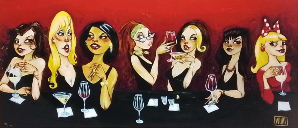 Todd White comparable auction result: todd white better off in my head signed numbered giclee