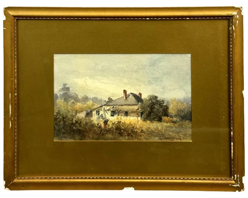 Georges Chavignaud comparable auction result: signed georges chavignaud watercolor painting