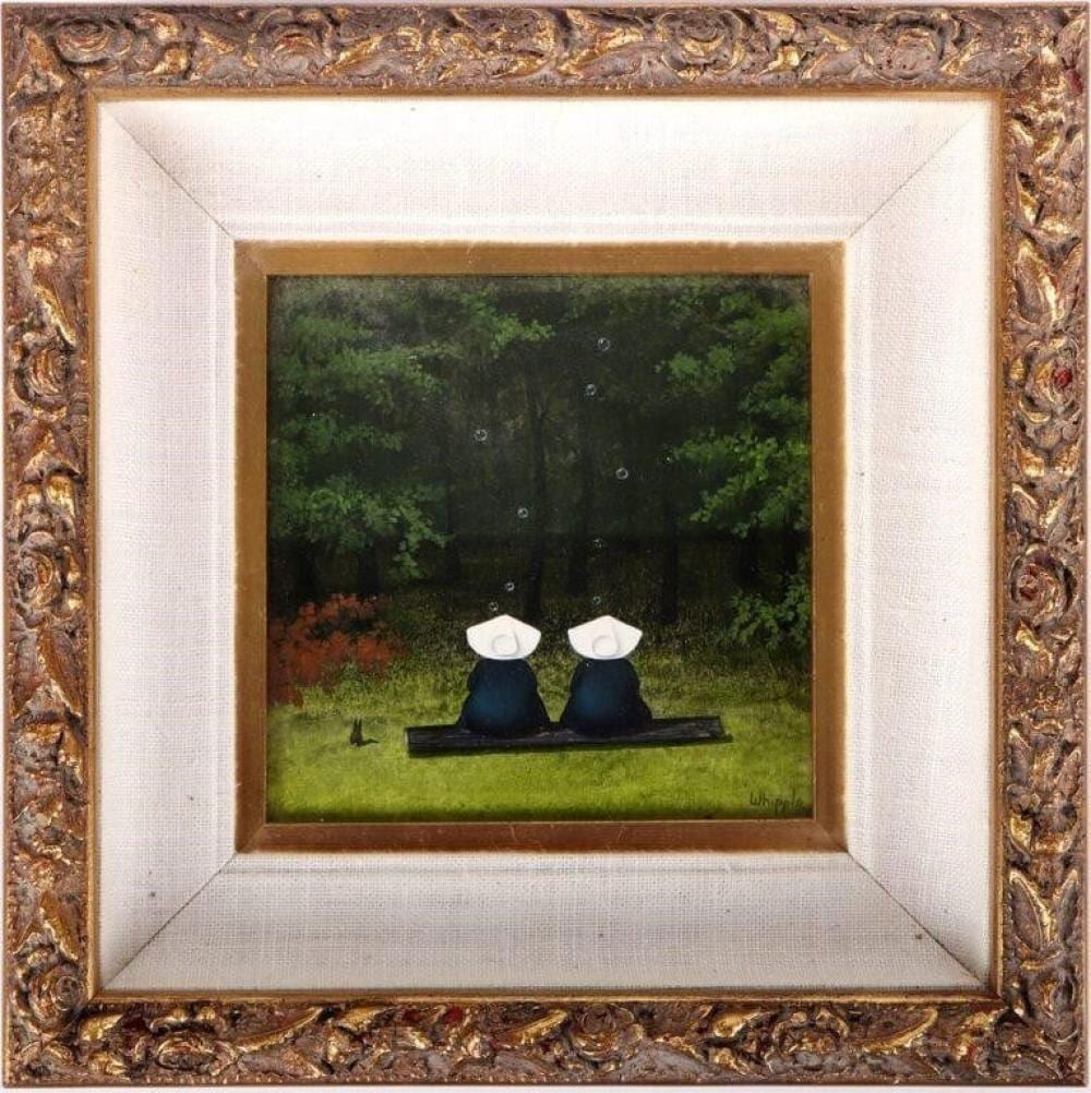 Frank Whipple comparable auction result: frank whipple original oil on board painting
