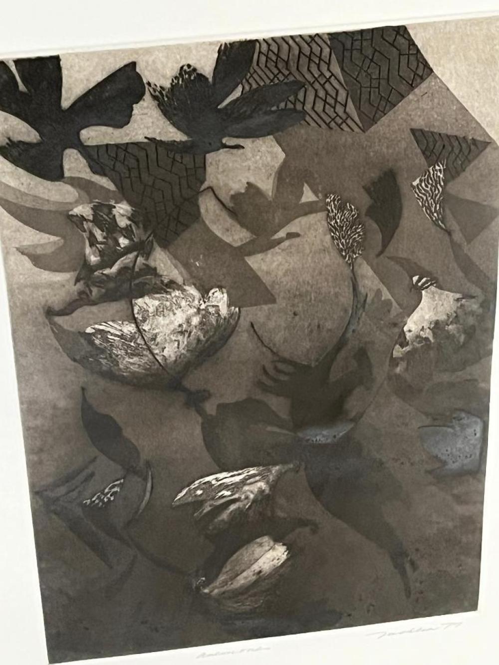 Bill Jacklin comparable auction result: bill jacklin signed numbered print anemones