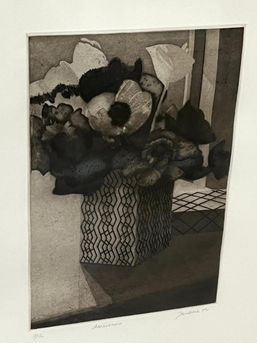 Bill Jacklin comparable auction result: bill jacklin signed numbered print anemones