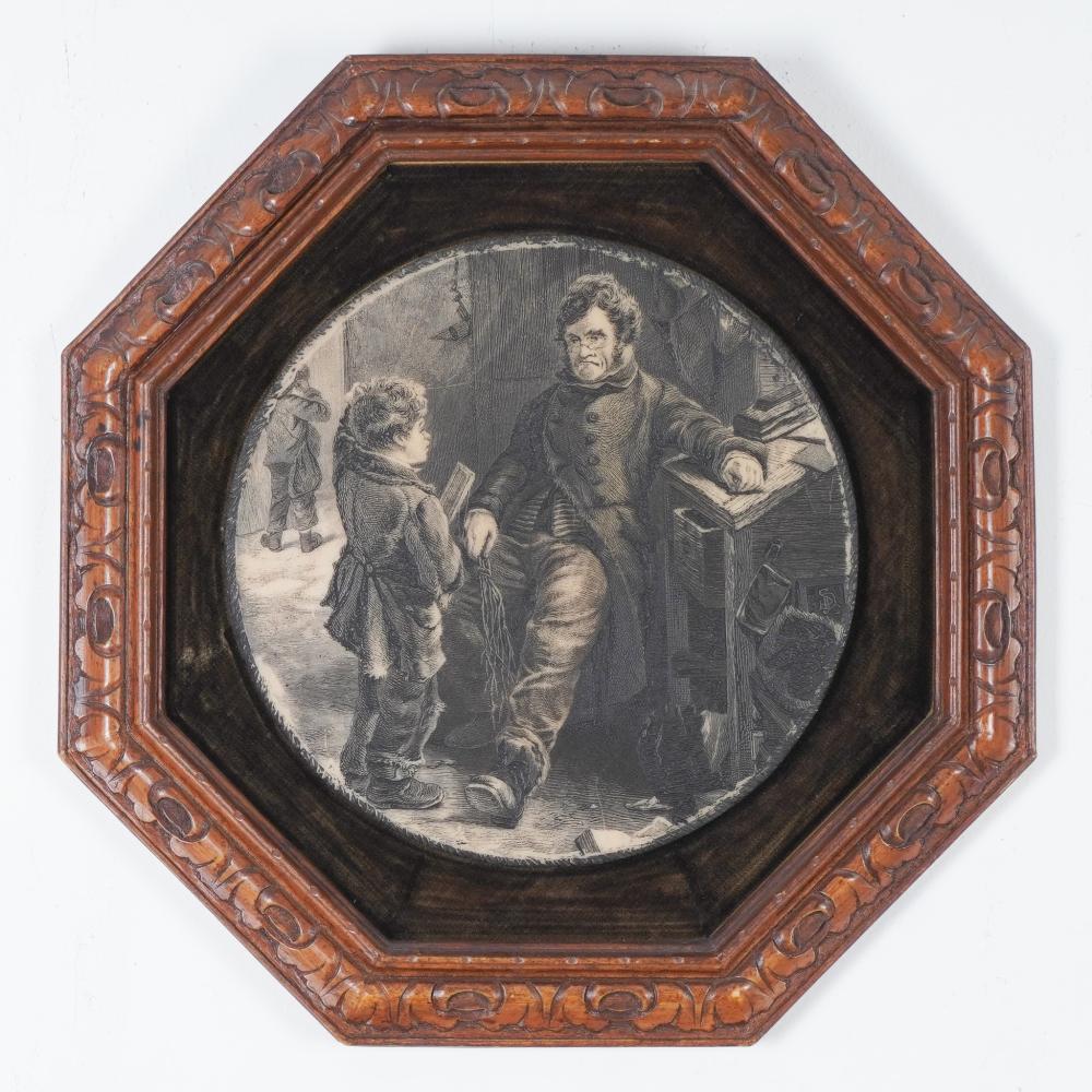 Erskine Nicol comparable auction result: erskine nicol schoolmaster etched in resin