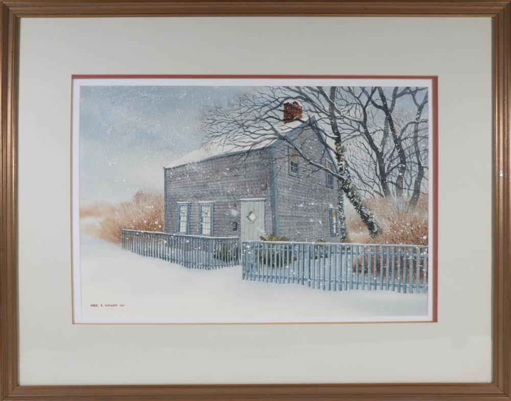 karol b wyckoff watercolor on paper 5 cherry street · Rafael Osona Auctions · 2025-08-23 Karol B. Wyckoff comparable auction result: karol b wyckoff watercolor on paper 5 cherry street