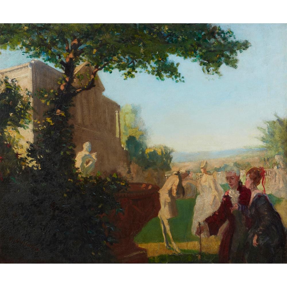 Charles Conder comparable auction result: charles conder 1868 1909 the introduction c 1905 oil on canvas 62 5 x 74 5cm
