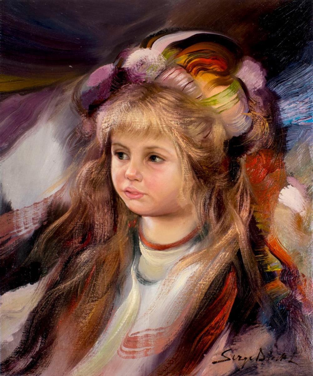 Serge Dinval comparable auction result: serge dinval spain 20c oil painting