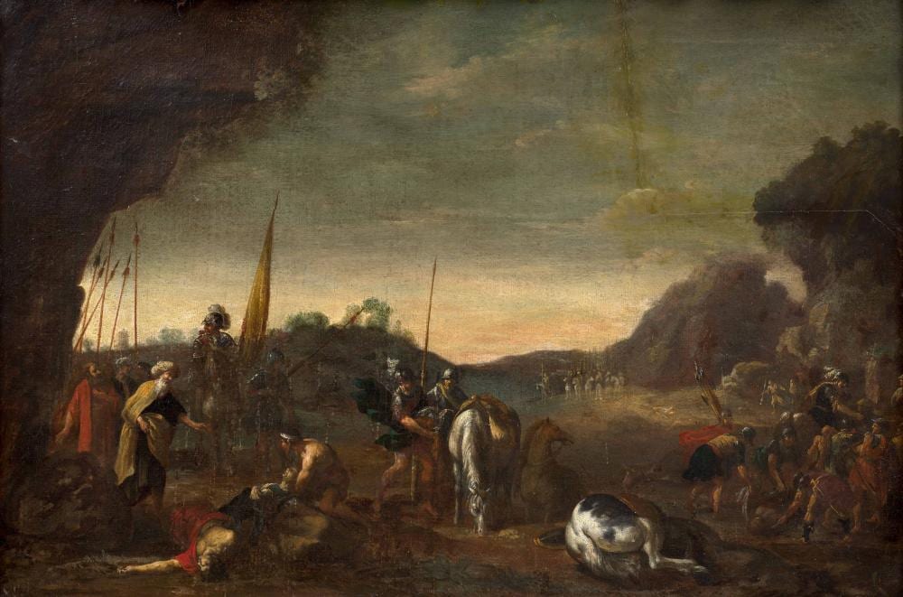 Cornelis de Wael comparable auction result: attribu cornelis de wael
