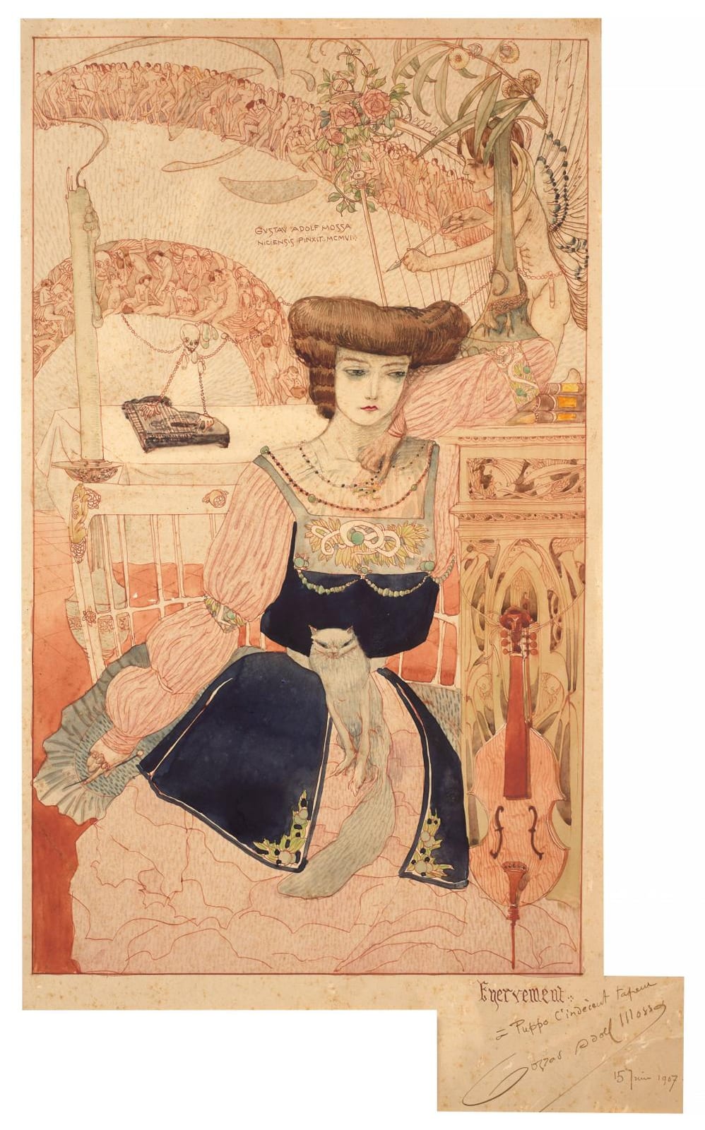 gustav adolf mossa · Artcurial · 2025-09-24 Gustave Adolphe Mossa comparable auction result: gustav adolf mossa
