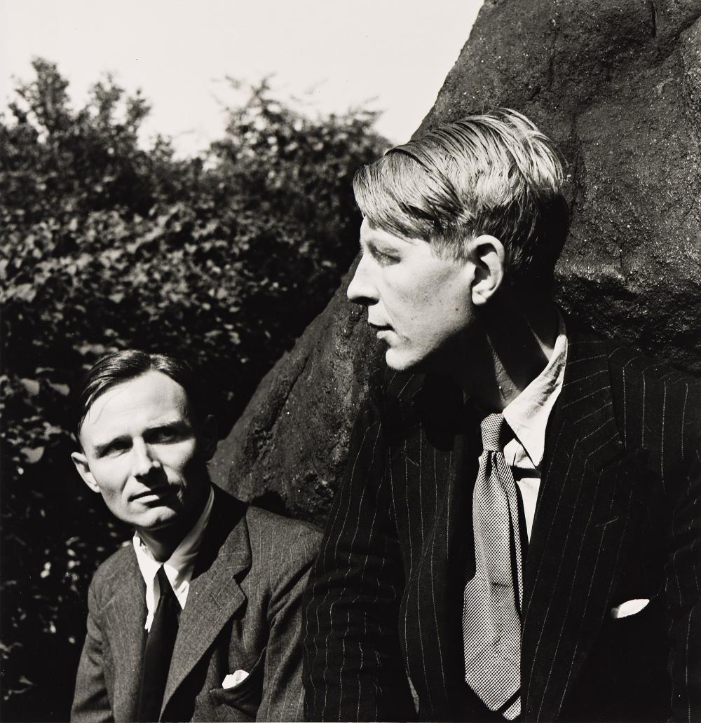 Louise Dahl-Wolfe comparable auction result: louise dahl wolfe christopher isherwood and w h auden central park n y 1938 printed 1970s