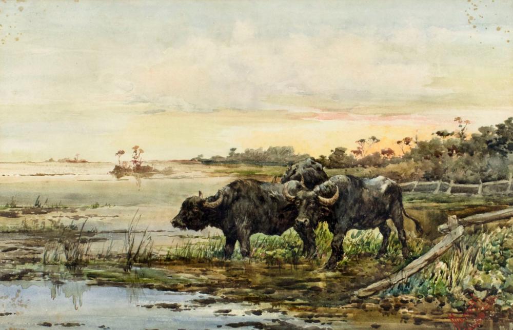 leopoldo mariotti italy 1848 1916 watercolor painting antique · Broward Auction Gallery LLC · 2025-10-05 Leopoldo Mariotti comparable auction result: leopoldo mariotti italy 1848 1916 watercolor painting antique