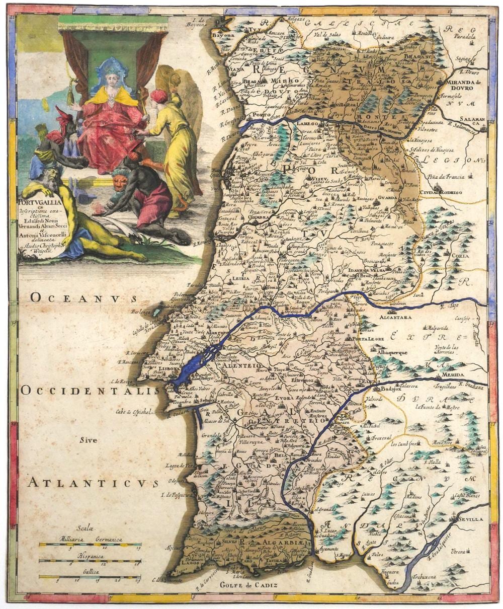 1720 map of portugal by christoph weigel · Blackwell Auctions LLC · 2025-08-16 Christoph Weigel comparable auction result: 1720 map of portugal by christoph weigel