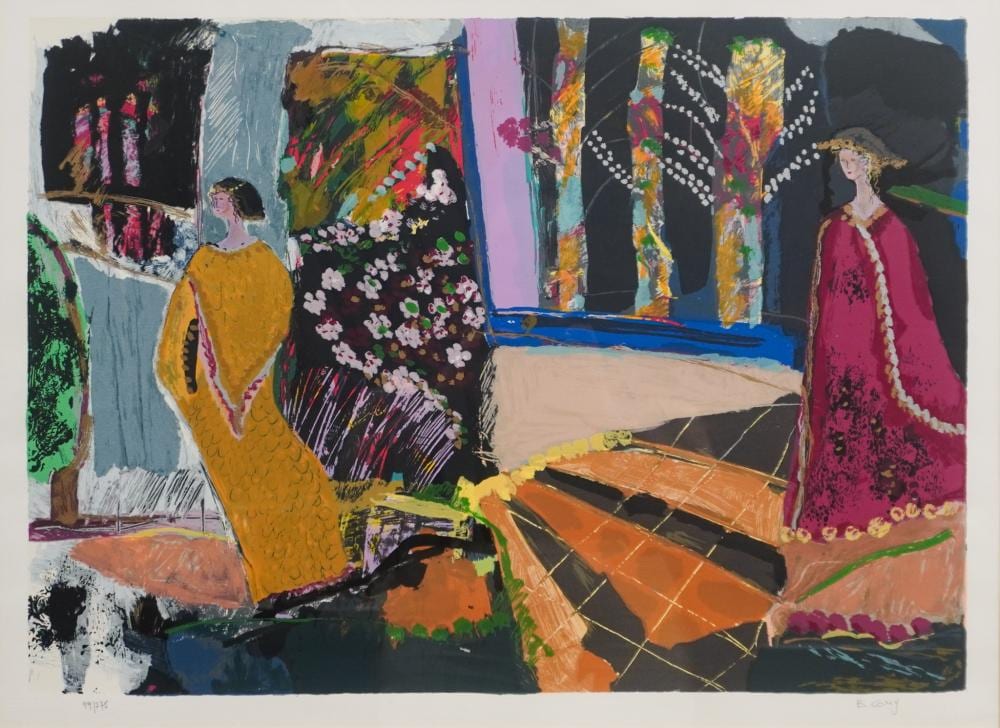 Bracha Guy comparable auction result: bracha guy israeli b 1948 untitled spring garden serigraph in color signed l r and numbered 99 275 l l frame 30 1 4 x 38 1 4 in 76 8 x 97 2 cm