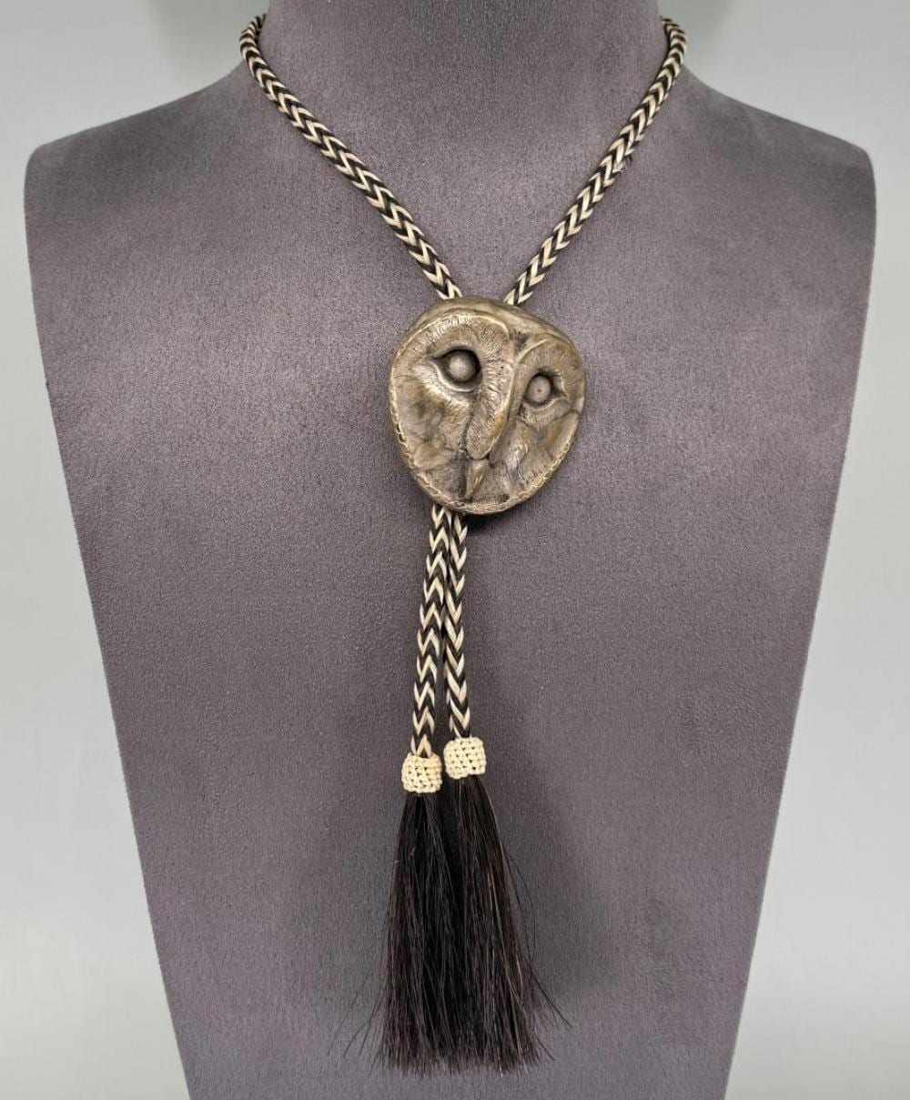 Steve Kestrel comparable auction result: steve kestrel 2003 prix de west bronze bolo tie