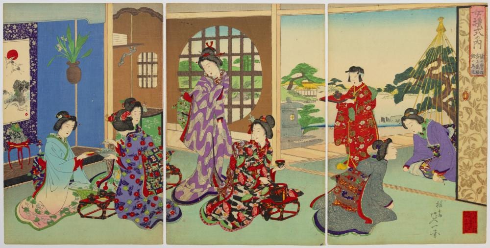 Yosai Nobukazu comparable auction result: nobukazu yosai tea ceremony japanese kimono