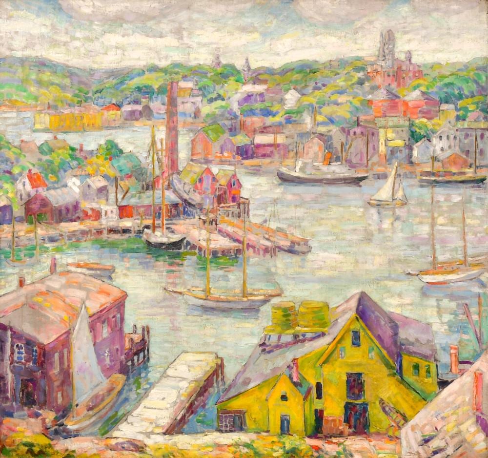susette keast american 1892 1932 gloucester harbor · Fontaine's Auction Gallery · 2025-09-27 Susette Keast comparable auction result: susette keast american 1892 1932 gloucester harbor