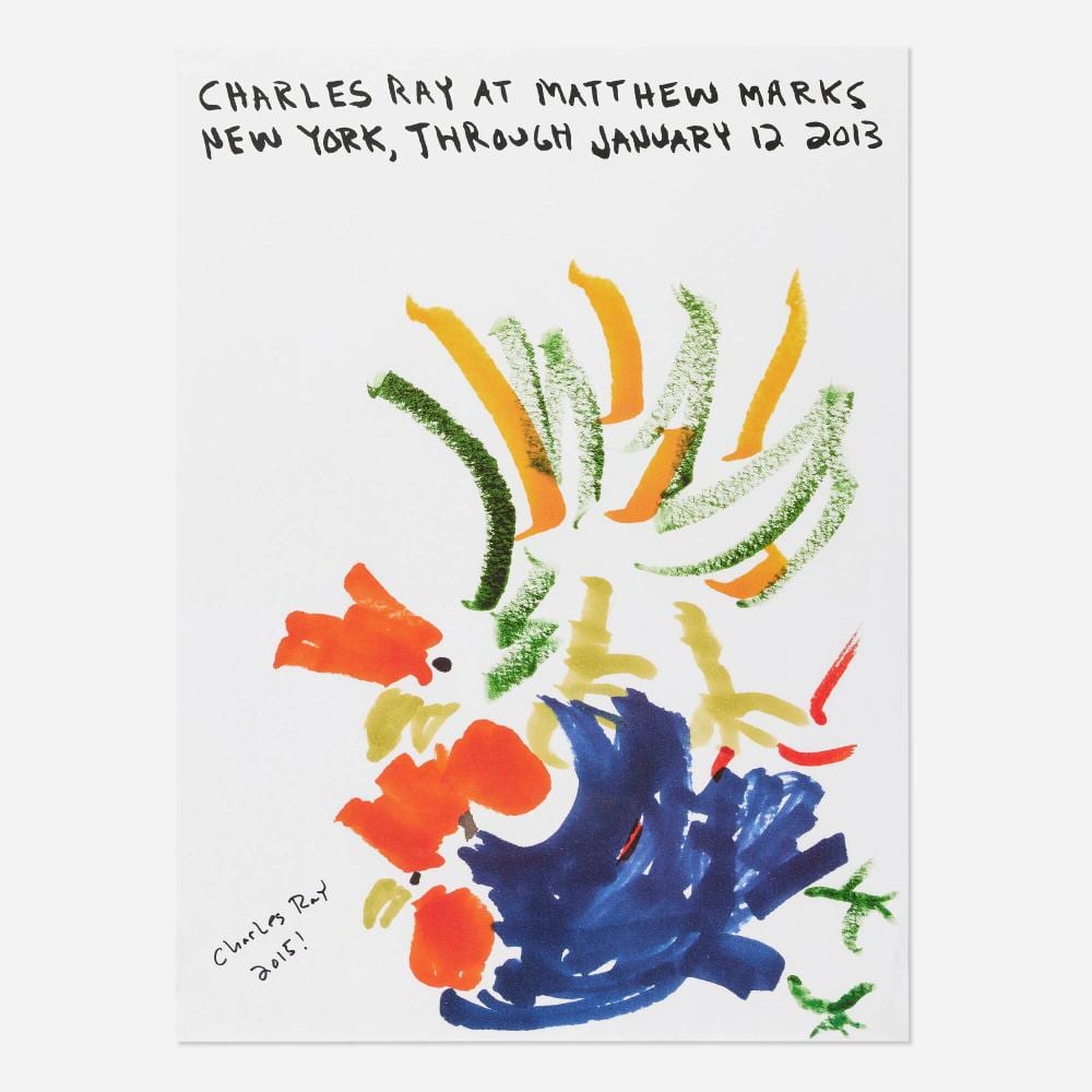 Charles Ray comparable auction result: charles ray matthew marks exhibition poster