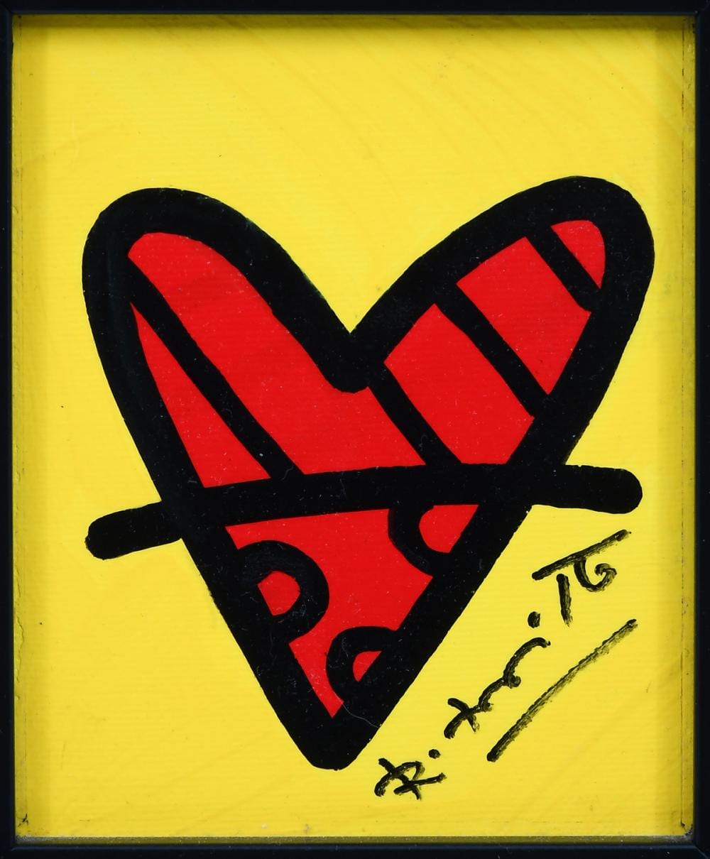 ROMERO BRITTO "WITH LOVE" PAINTING sold by Burchard Galleries Inc, lot 1041 — auction record photograph